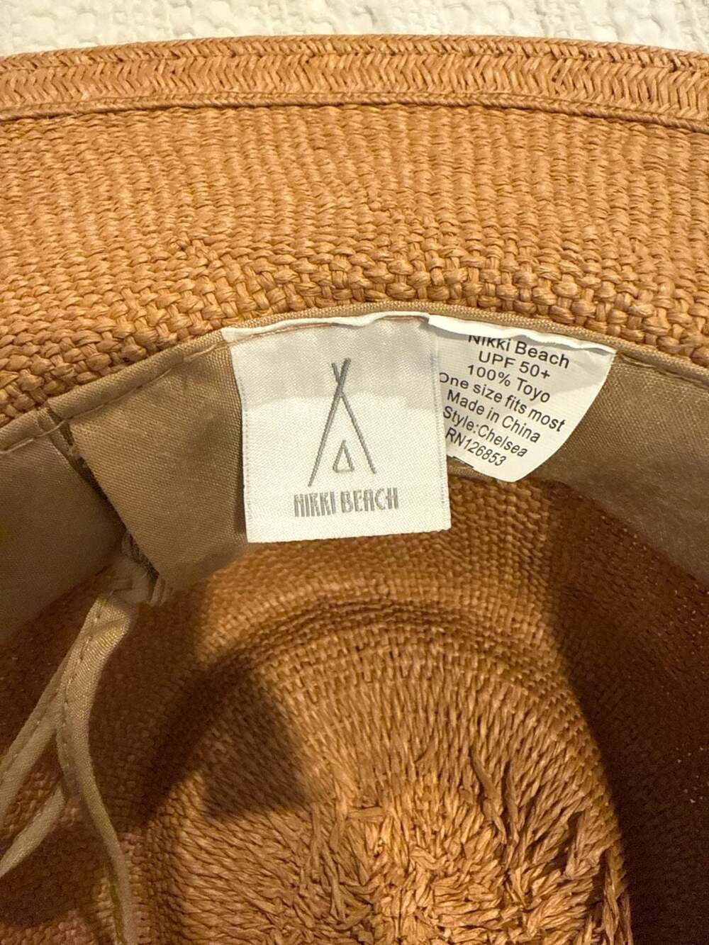 Nikki Beach Chelsea Toyo Straw Rancher Hat, One Size - Picture 5 of 6